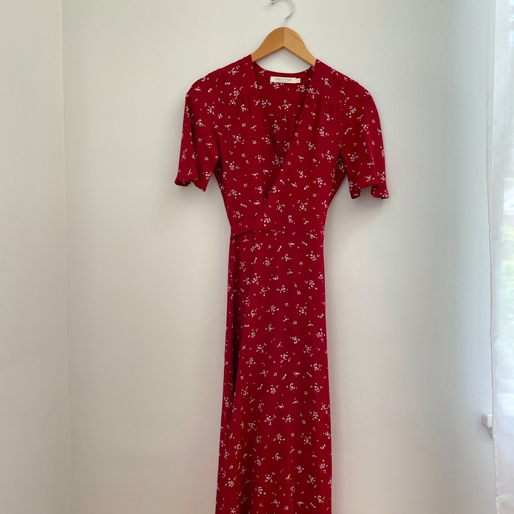 Christy Dawn Bluebell Dress | Crimson Bloom | XS